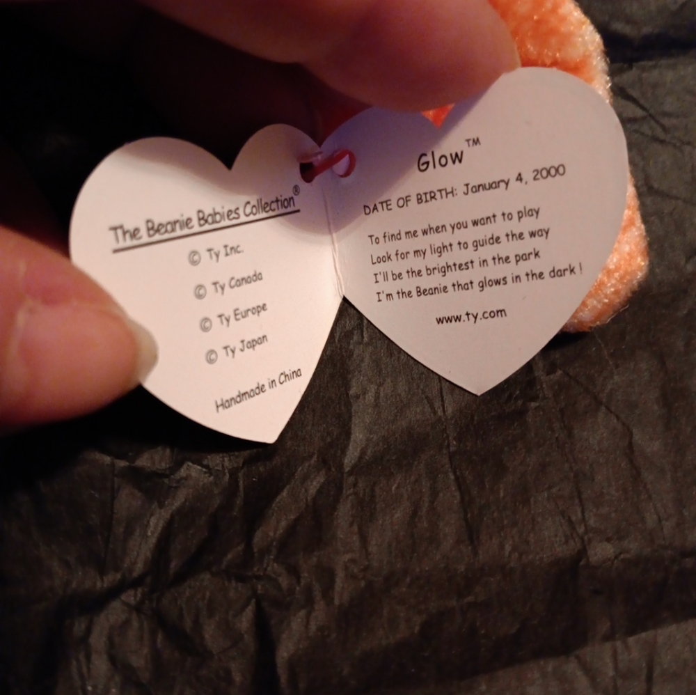 NWT TY BEANIE BABIES FLITTER & GLOW - Picture 8 of 10